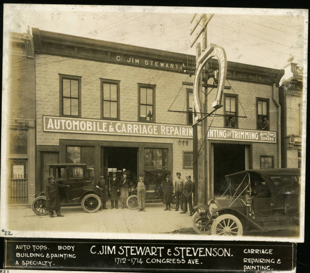 C. Jim Stewart and Stevenson's Auto and Carriage Repair A Curious